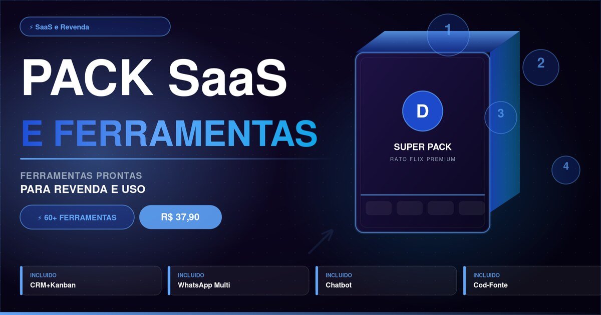 Pack SaaS & Ferramentas Premium